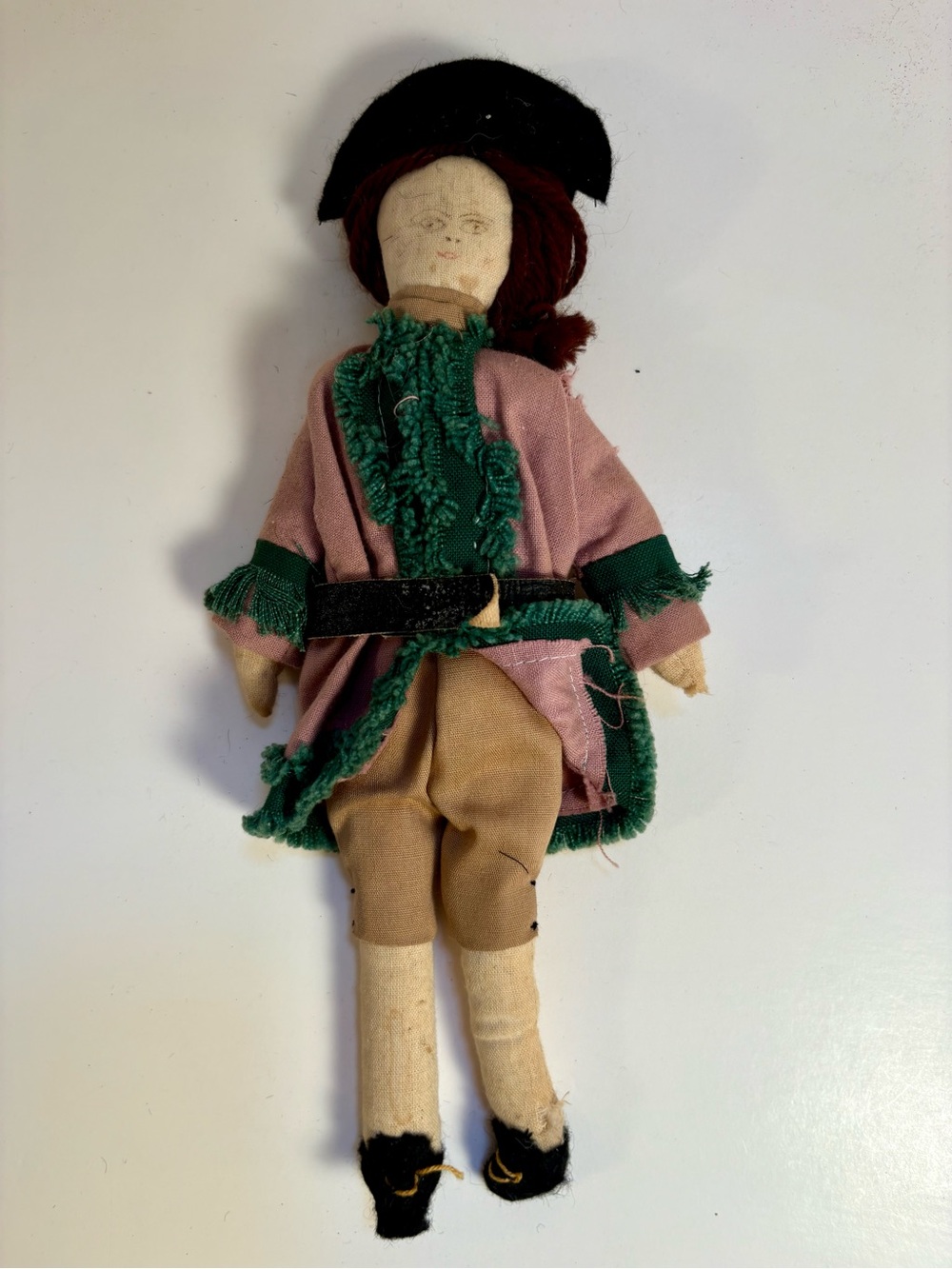 Handmade Revolutionary Soldier Doll. Bought in Colonial Williamsburg Shop